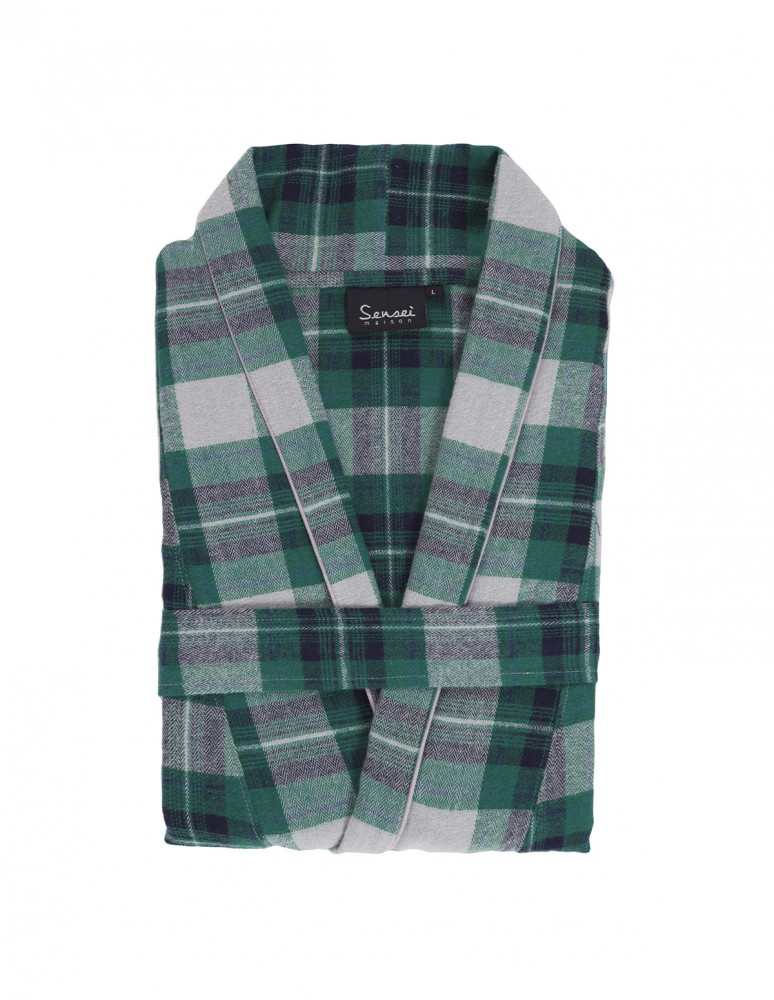 Robe de chambre mixte en flanelle...