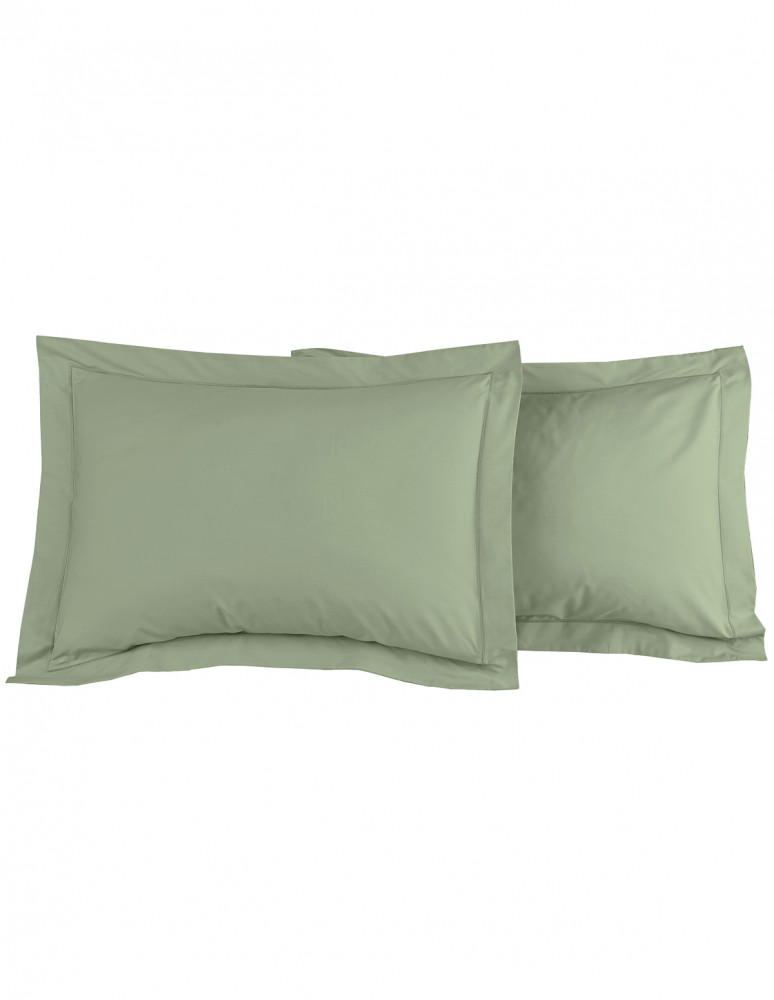 Lot de 2 taies d'oreiller en percale...