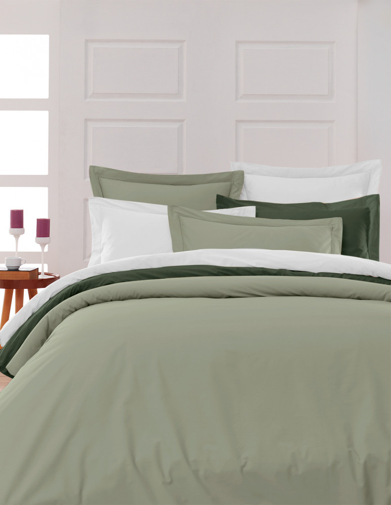 Drap housse en percale de coton...