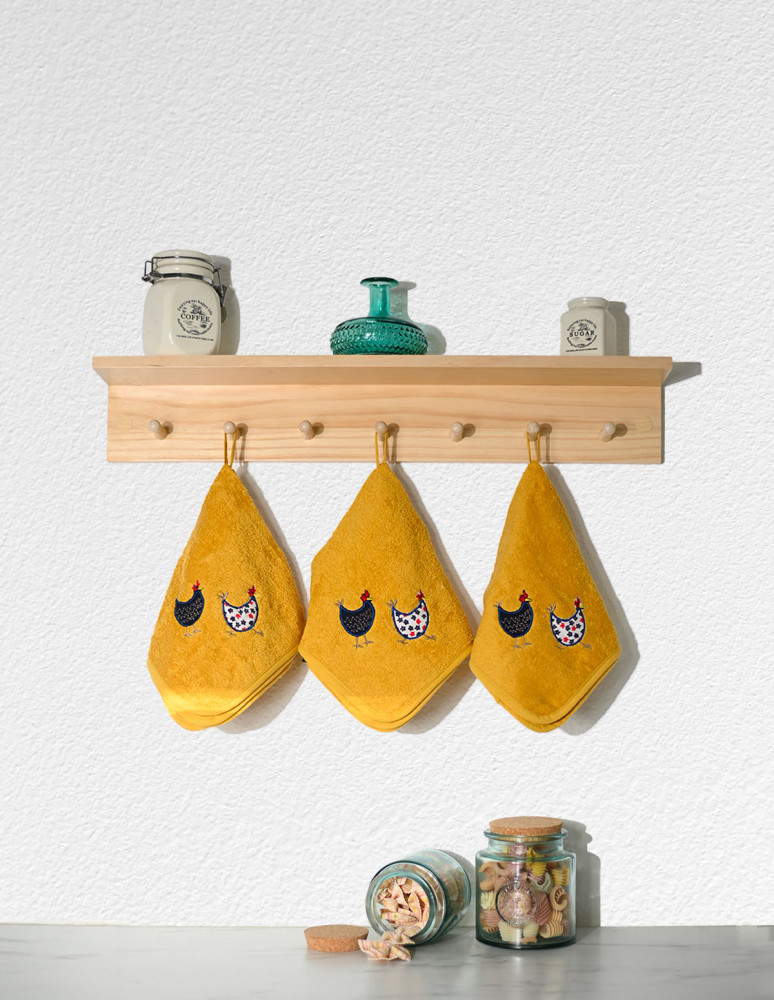 Lot de 3 torchons carrés...