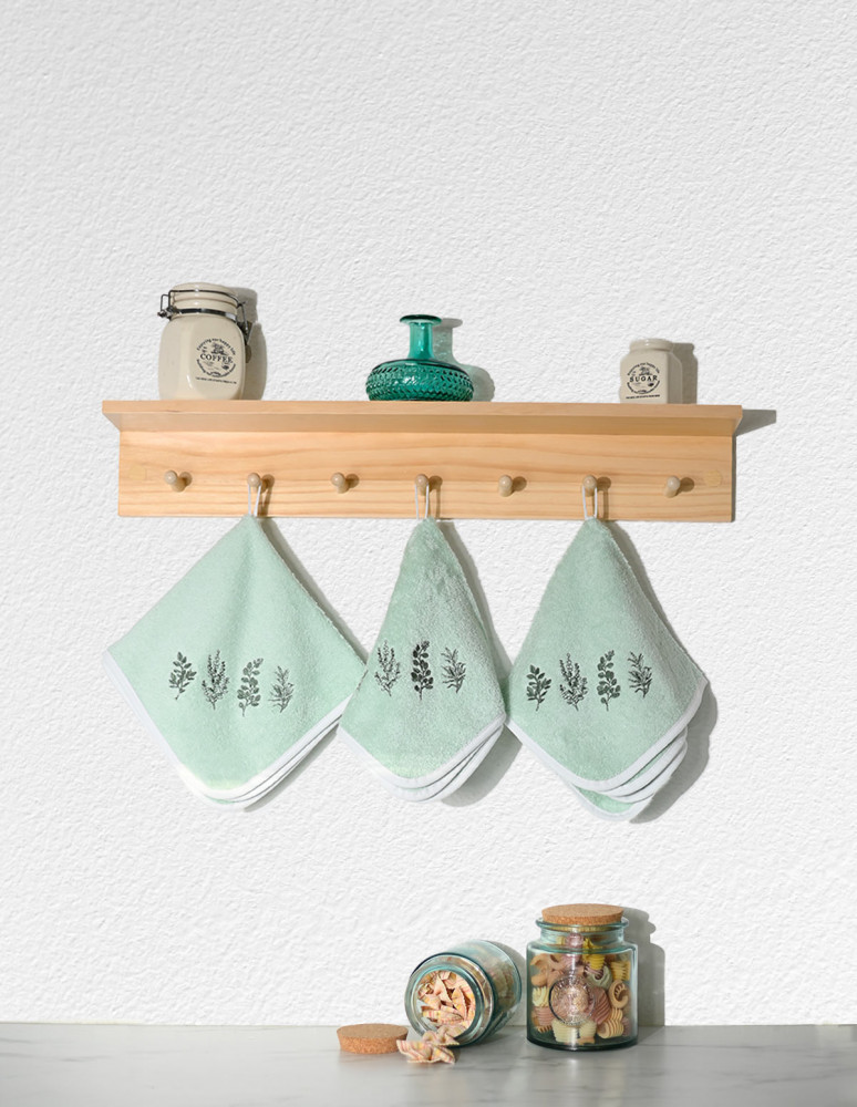 Lot de 3 torchons carrés en...