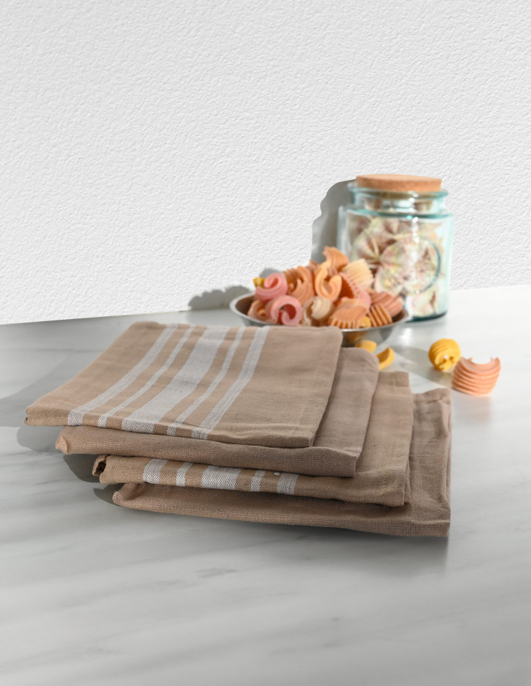 Lot de 4 torchons coton PURELIFE