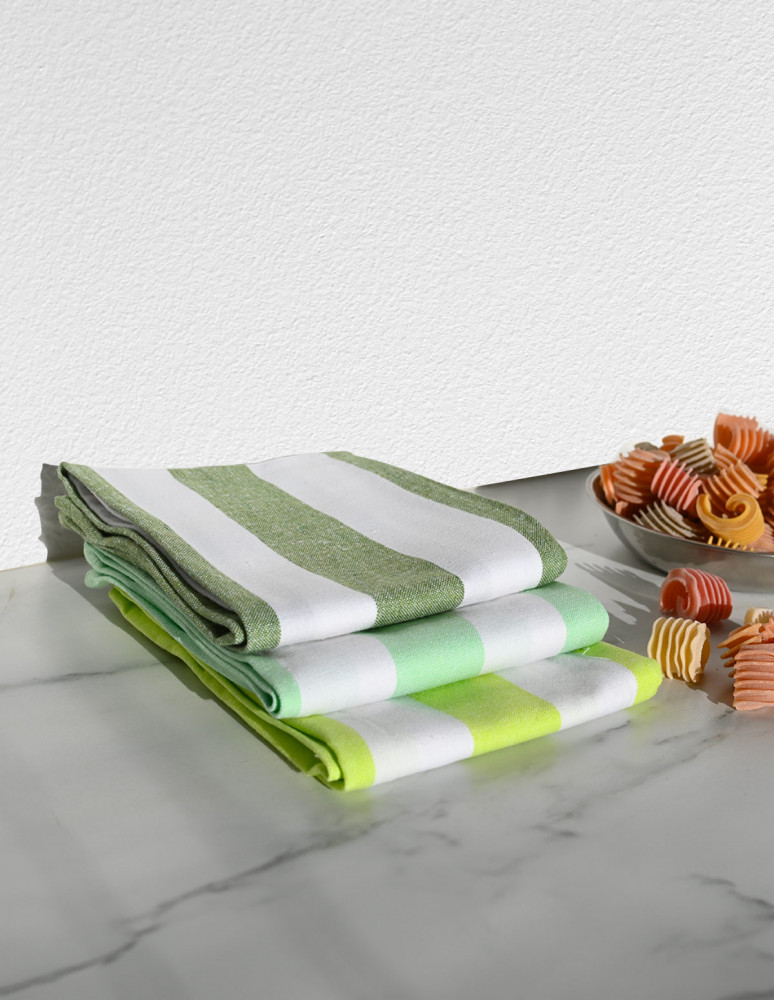 3 torchons assortis coton MELROSE