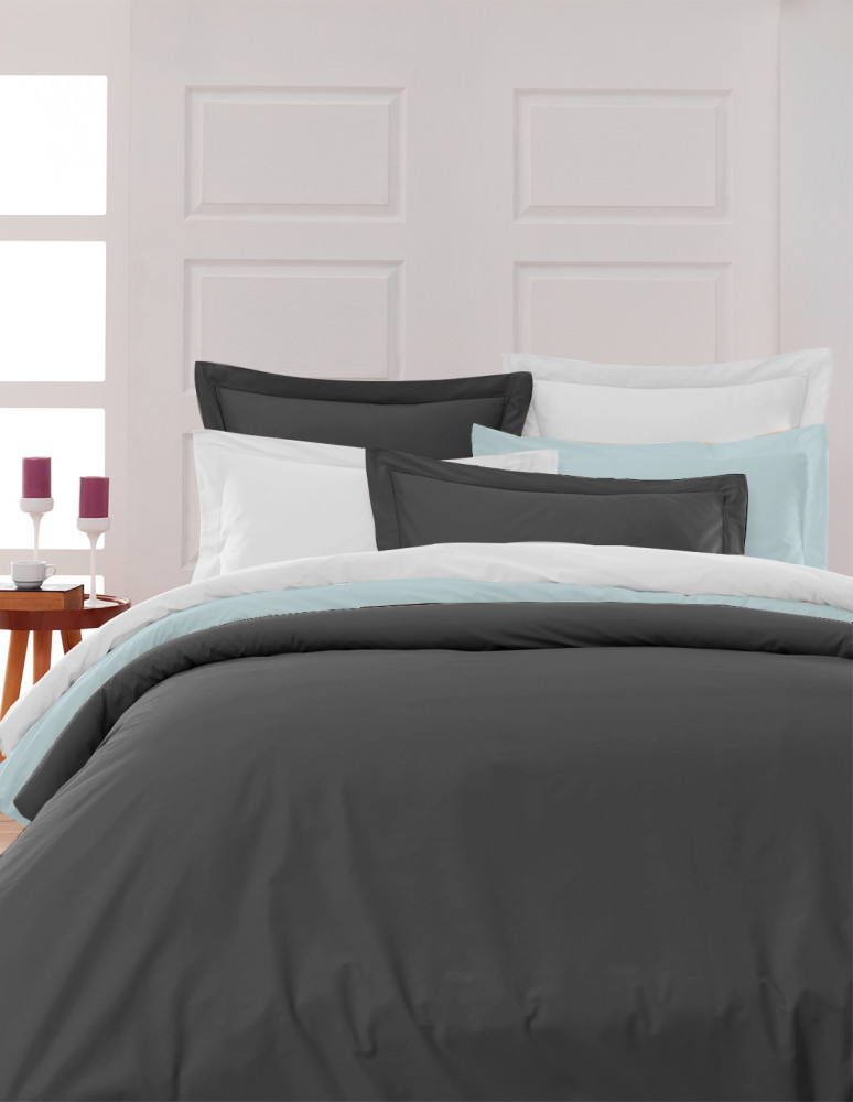 Taie de traversin en percale de coton...