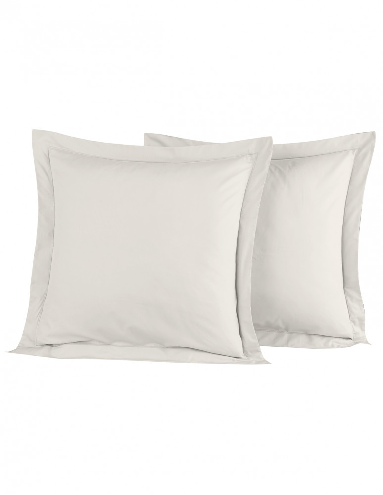 Lot de 2 taies d'oreiller en percale...
