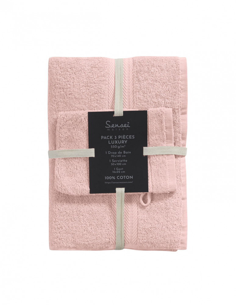 Ensemble de bain 3 pièces (1 drap de...