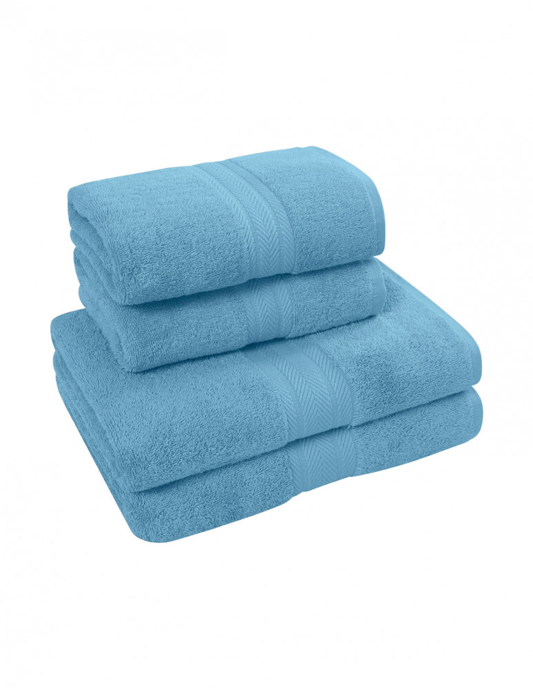 Ensemble de bain 4 pièces (2 draps de...