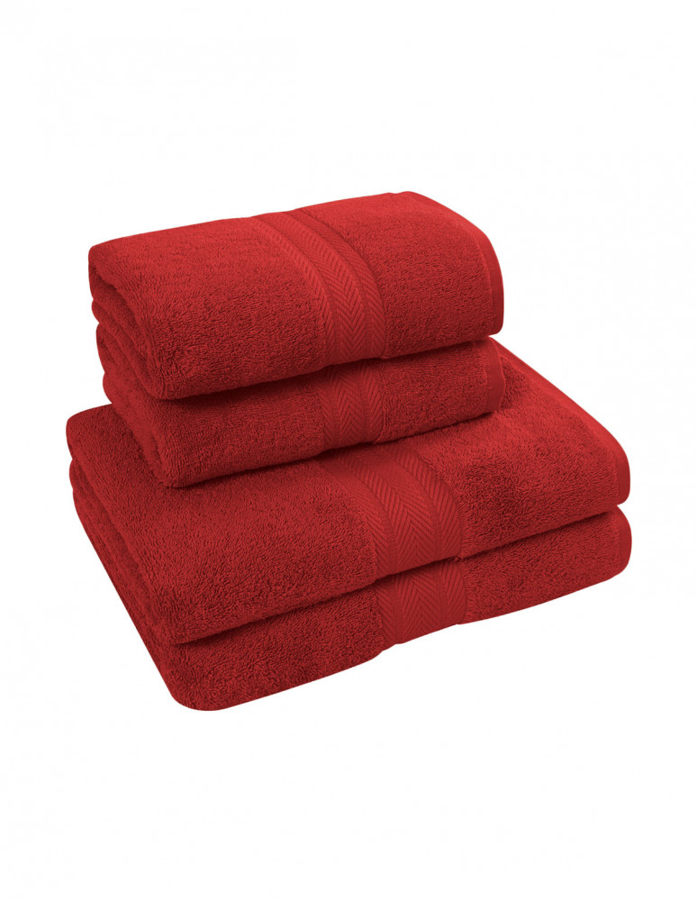 Ensemble de bain 4 pièces (2 draps de...