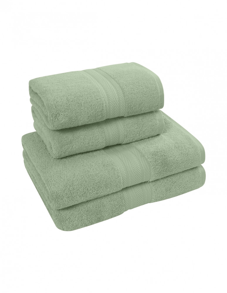 Ensemble de bain 4 pièces (2 draps de...