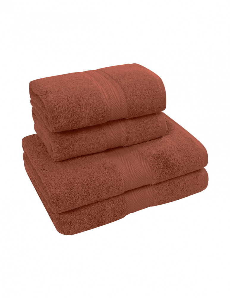 Ensemble de bain 4 pièces (2 draps de...