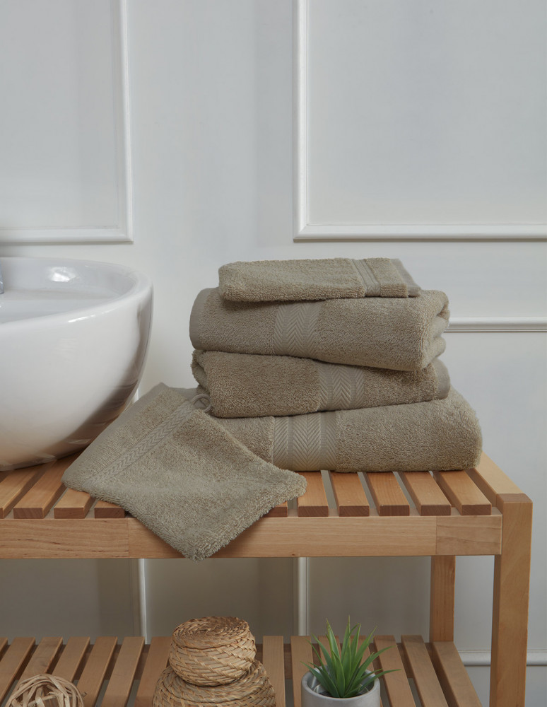 Ensemble de bain 5 pièces (1 drap de...