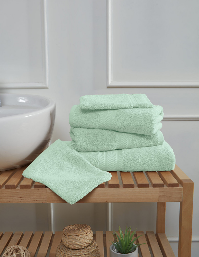 Ensemble de bain 5 pièces (1 drap de...