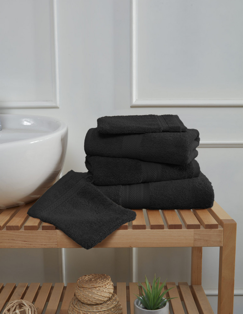 Ensemble de bain 5 pièces (1 drap de...