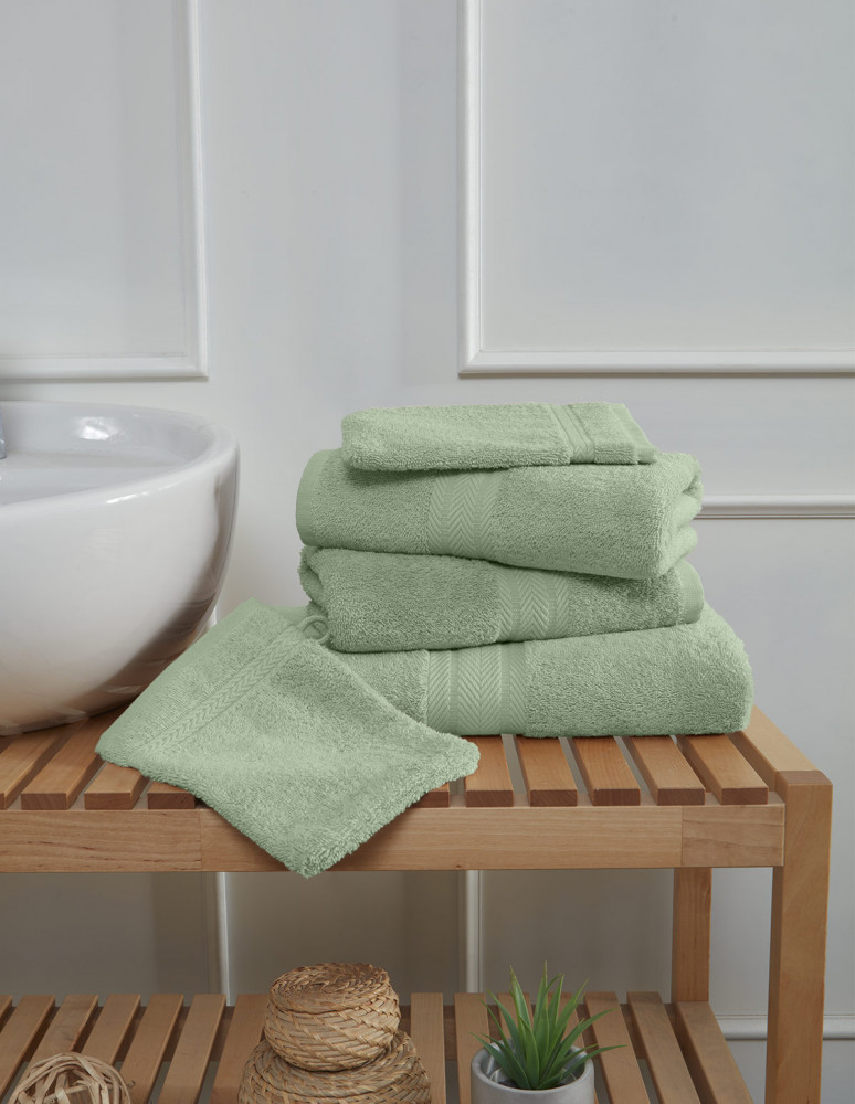Ensemble de bain 5 pièces (1 drap de...