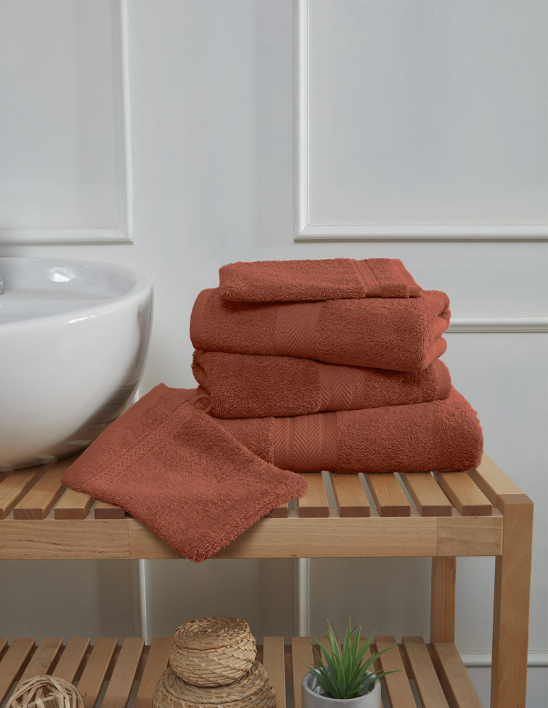 Ensemble de bain 5 pièces (1 drap de...