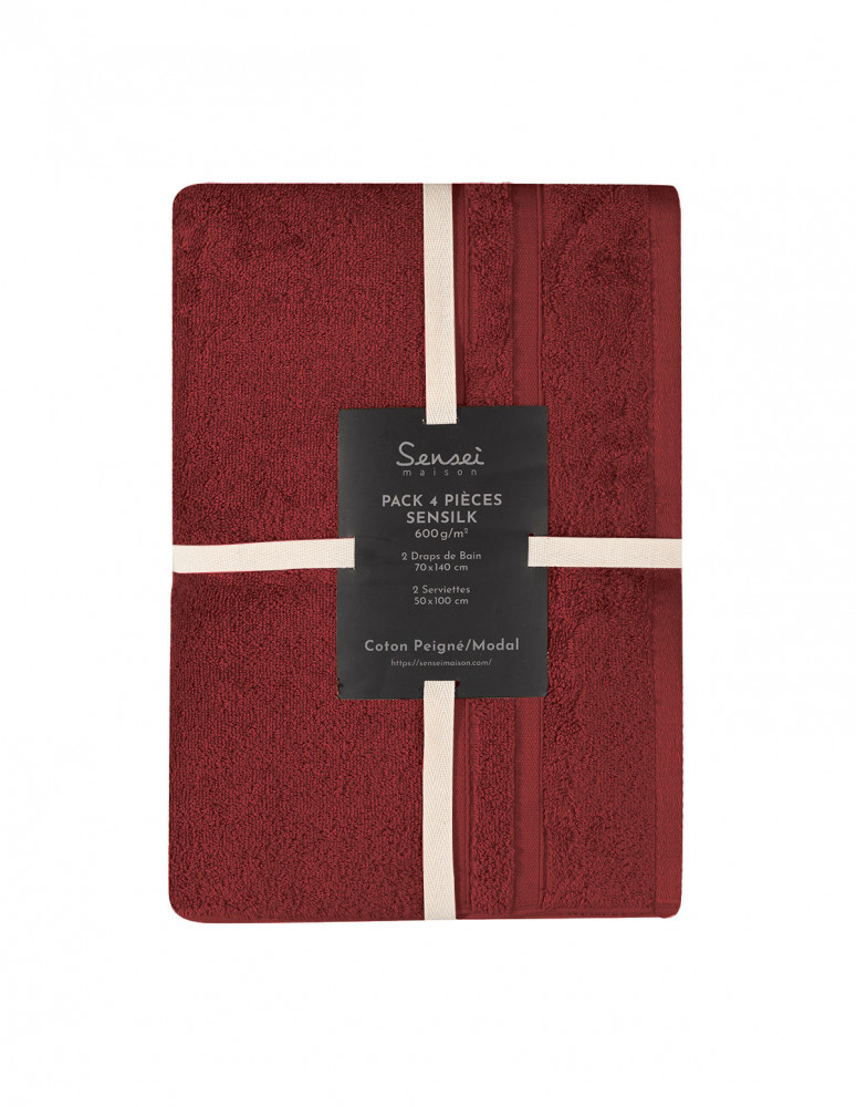 Ensemble de bain 4 pièces 600 g/m²...
