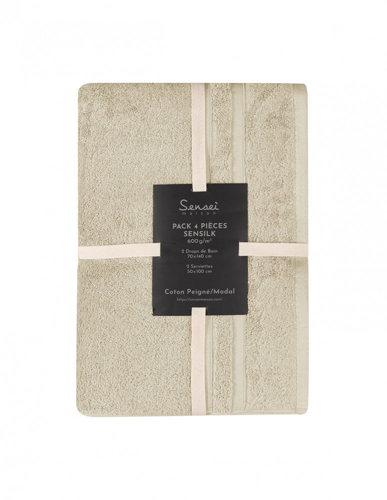 Ensemble de bain 4 pièces 600 g/m²...