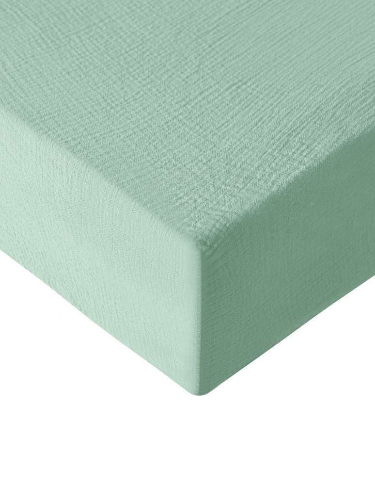 Drap housse en gaze de coton bonnet...