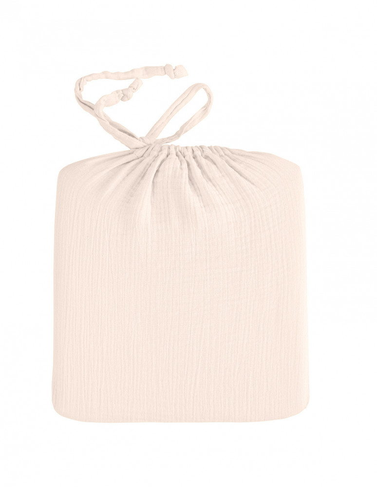 Drap housse en gaze de coton bonnet...