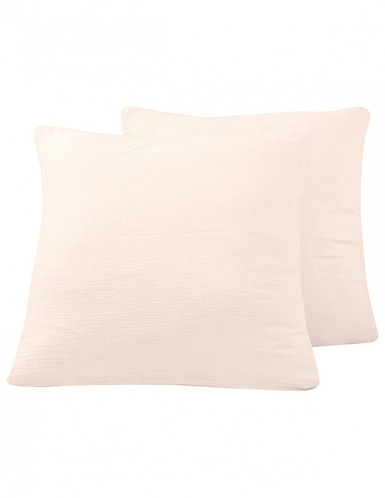 Lot de 2 taies d'oreiller en gaze de...