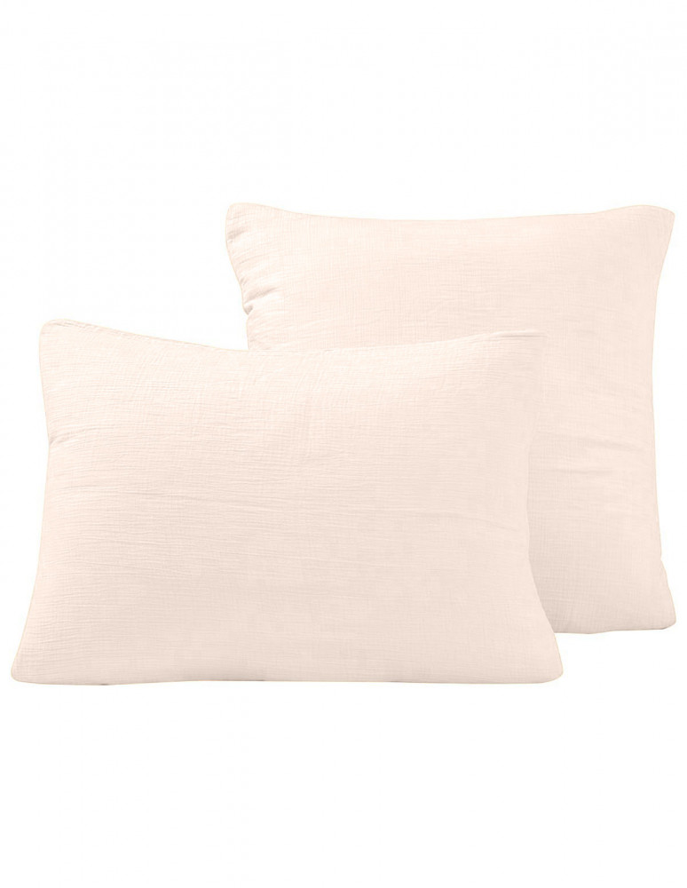 Lot de 2 taies d'oreiller en gaze de...