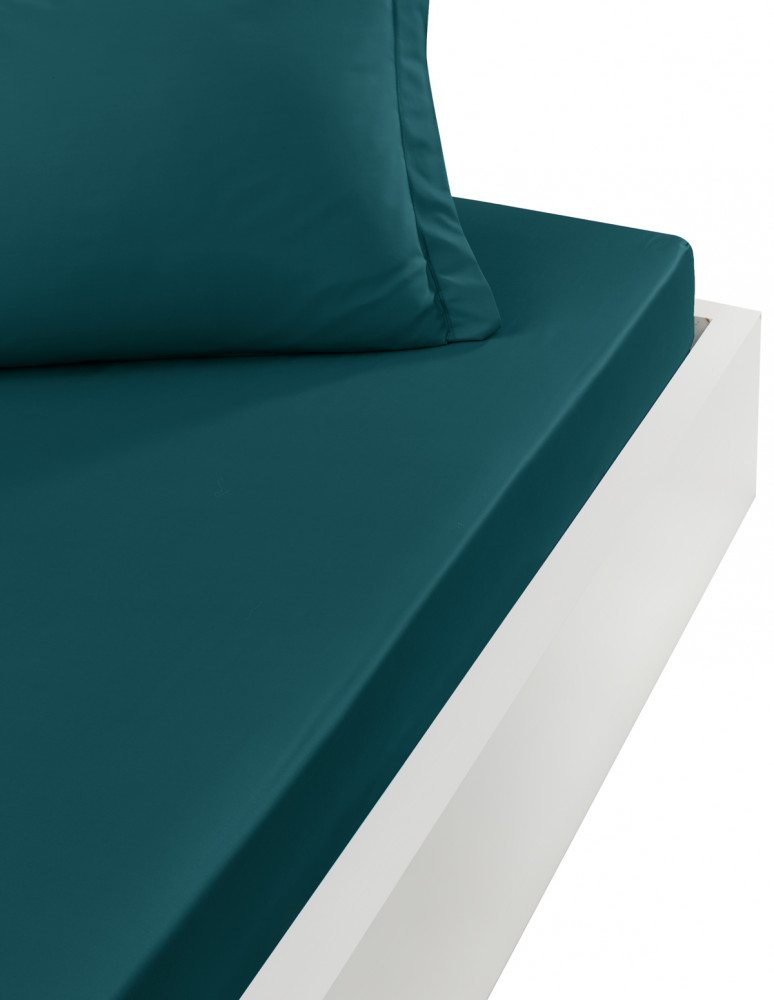 Drap housse en percale de coton pour...