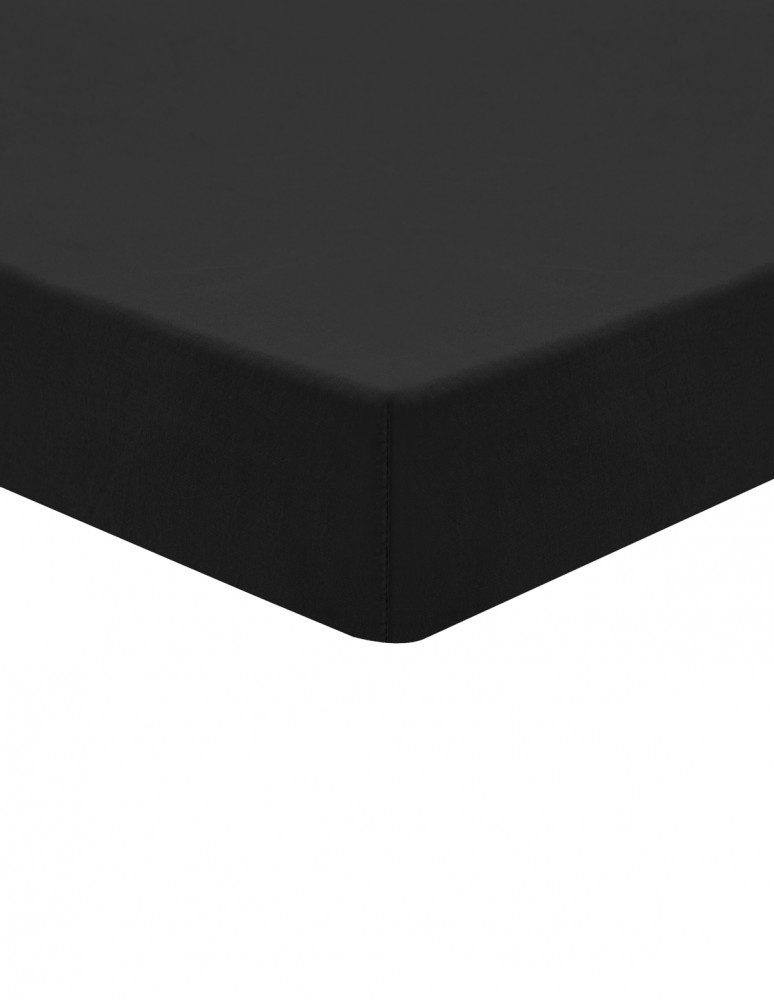 Drap housse en coton lavé biologique...