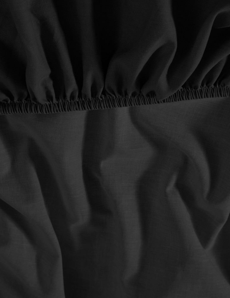 Drap housse en coton lavé biologique...