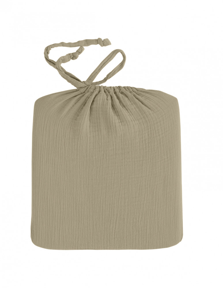 Drap housse en gaze de coton bonnet...
