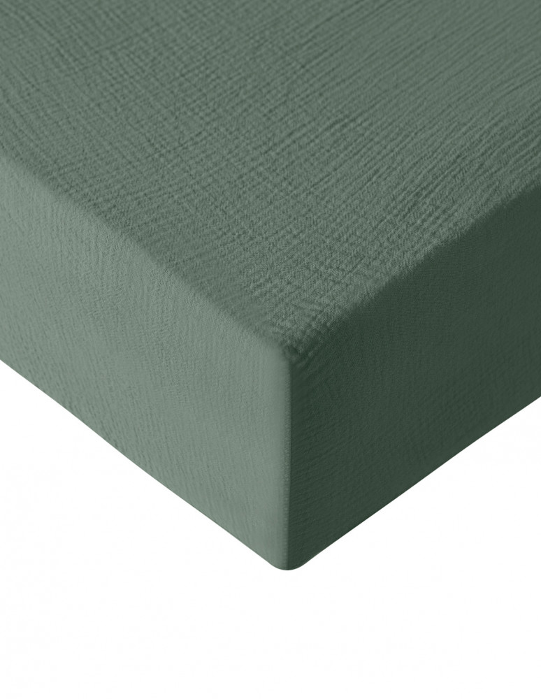 Drap housse en gaze de coton bonnet...