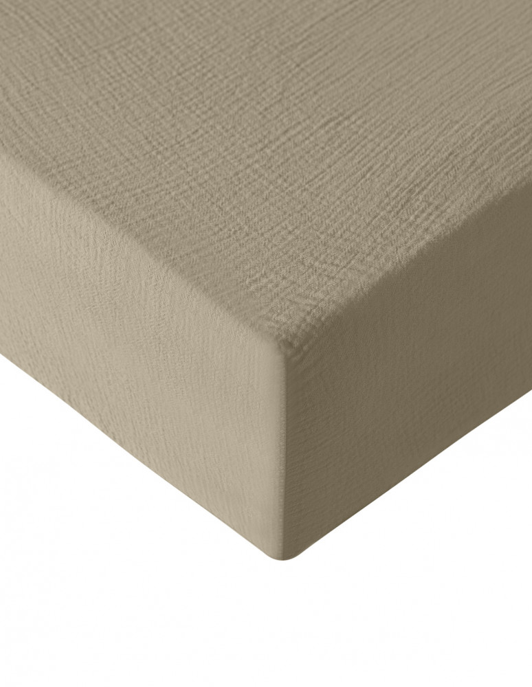 Drap housse en gaze de coton bonnet...