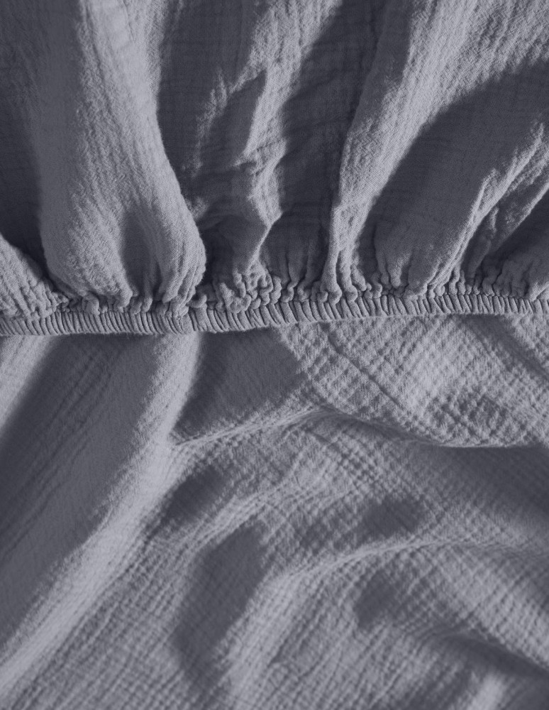 Drap housse en gaze de coton bonnet...