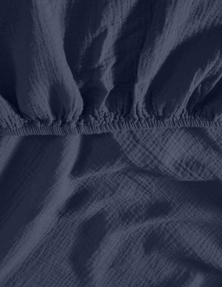 Drap housse en gaze de coton bonnet...