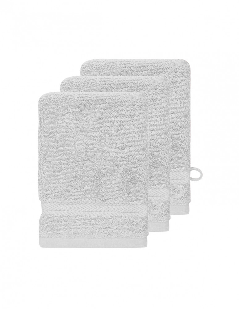 Lot de 3 gants de toilette 550 g/m²...