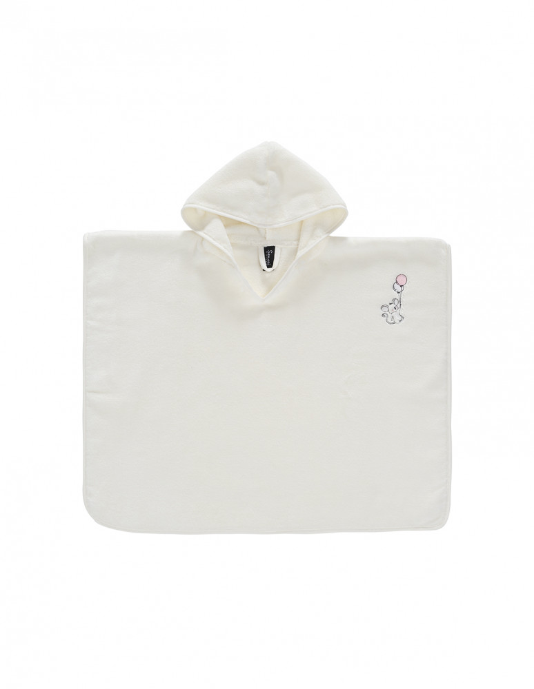 Poncho de bain enfant en coton peigné...