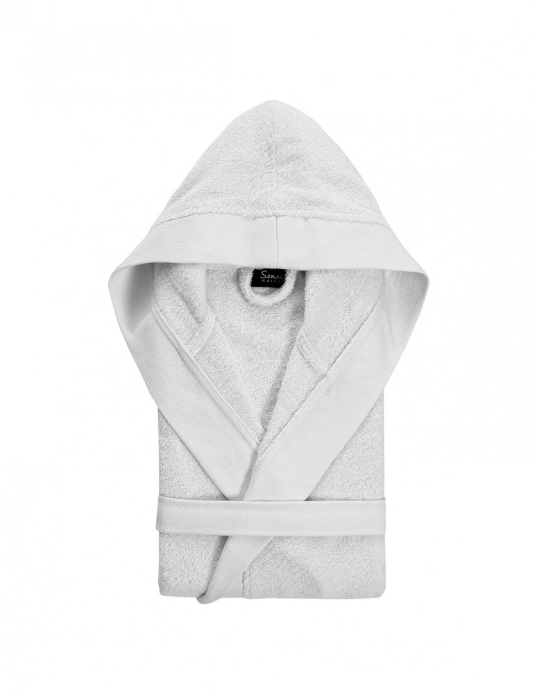 Peignoir mixte à capuche uni 420 g/m²...