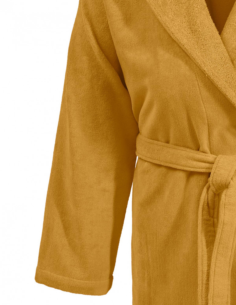 Peignoir court à capuche velours...