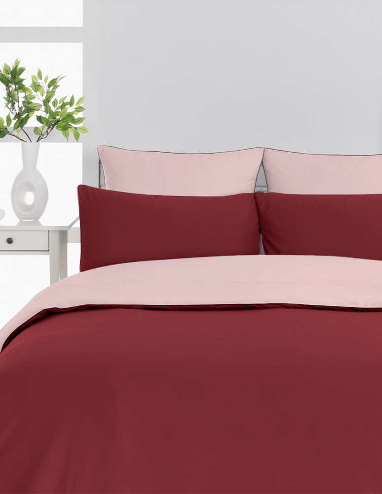 Lot de 2 taies d'oreiller bicolores...