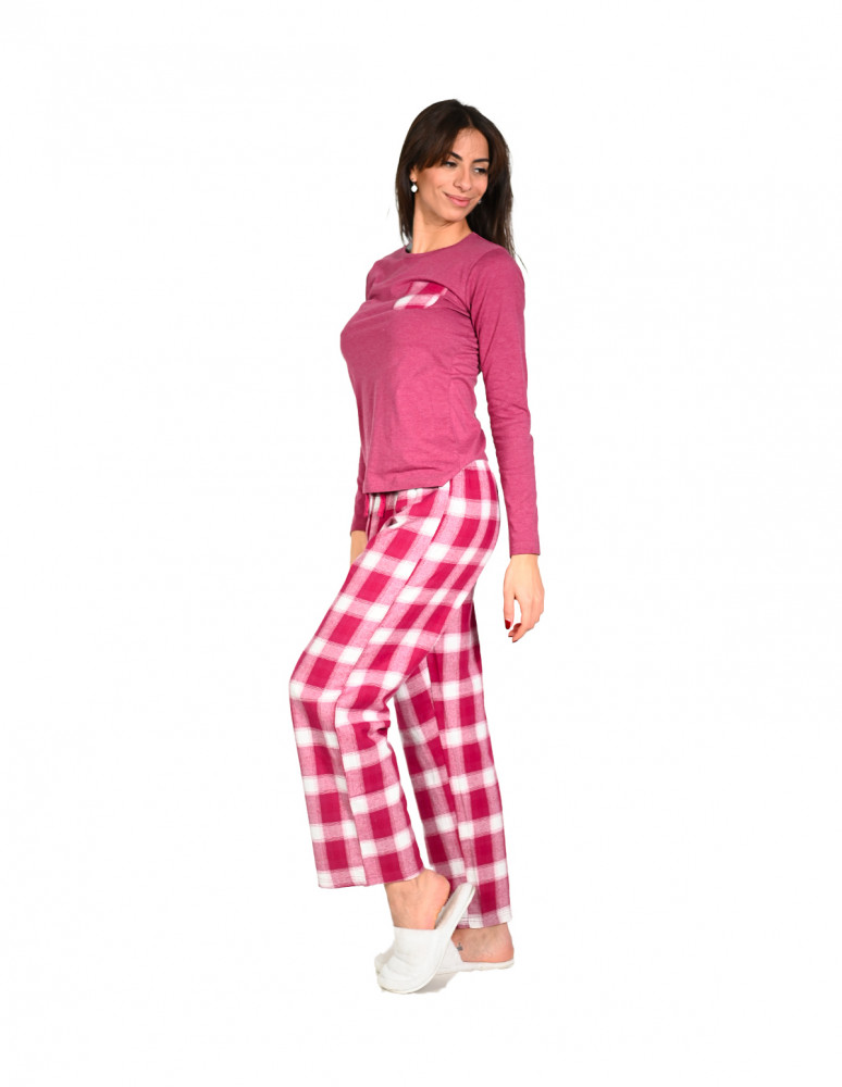 Pyjama pantalon femme en jersey MYRIAM