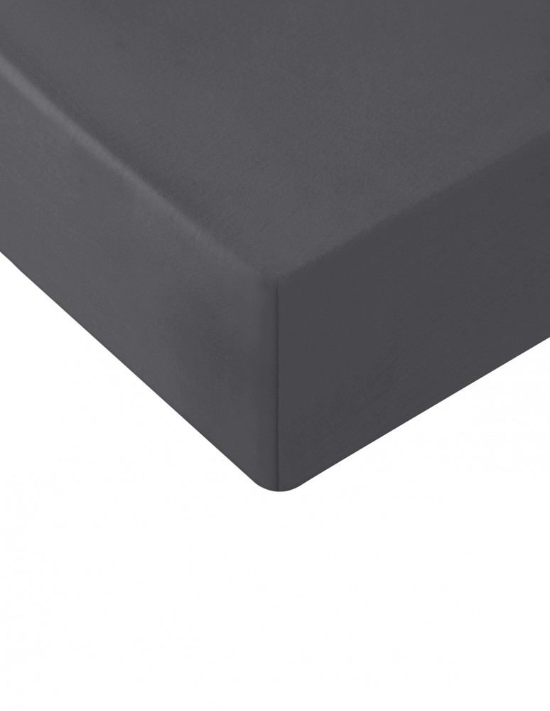 Drap housse en coton lavé biologique...