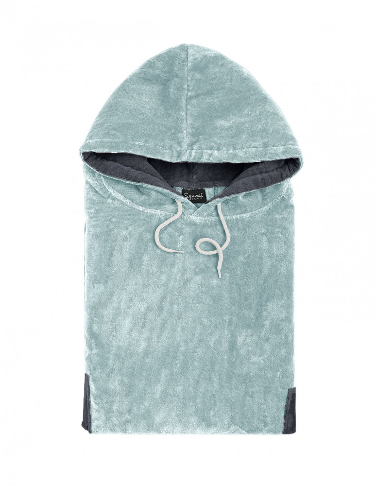 Poncho de plage adulte en velours BEACH