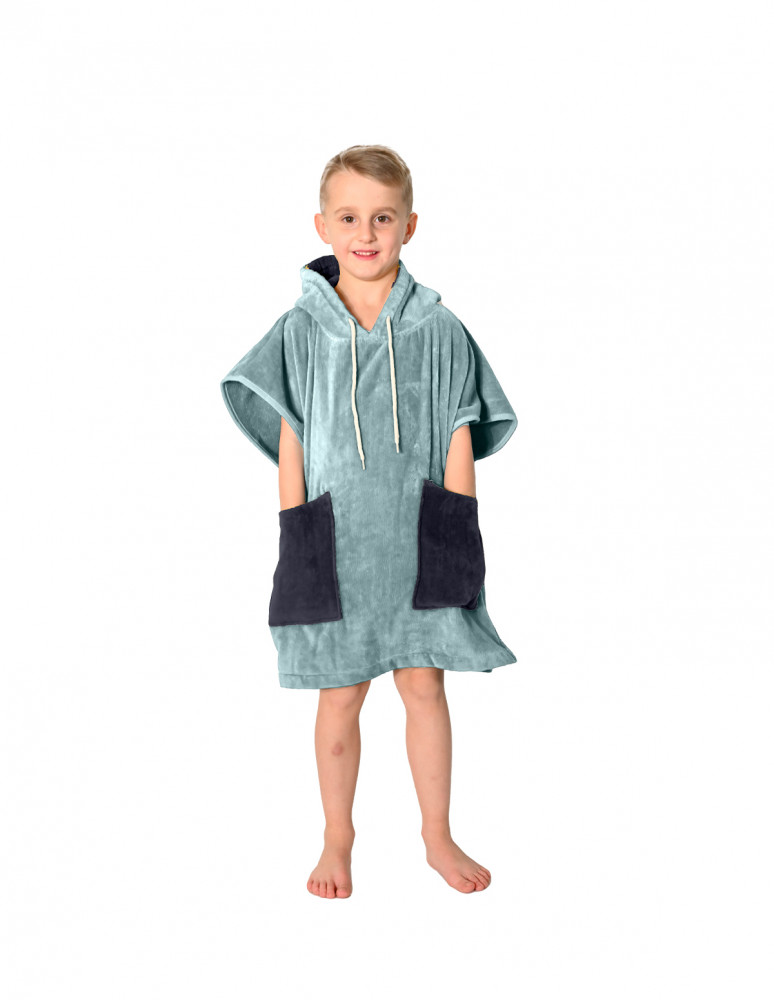 Poncho de plage enfant en velours BEACH