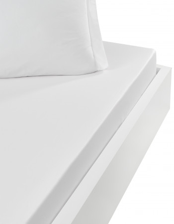 Drap housse en percale lavée bonnet 30 cm HOME WASHED