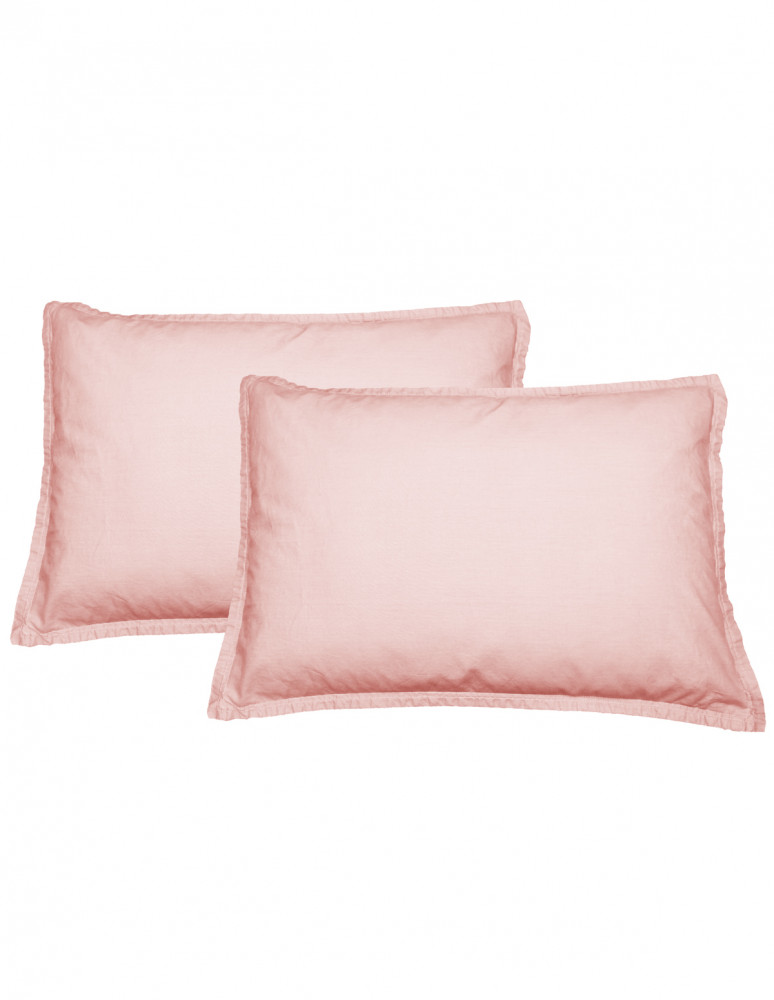 Lot de 2 taies d'oreiller en percale...