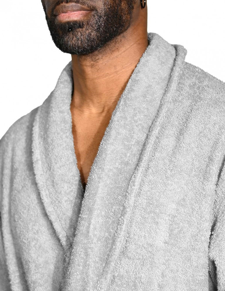 Peignoir éponge homme-femme col châle...