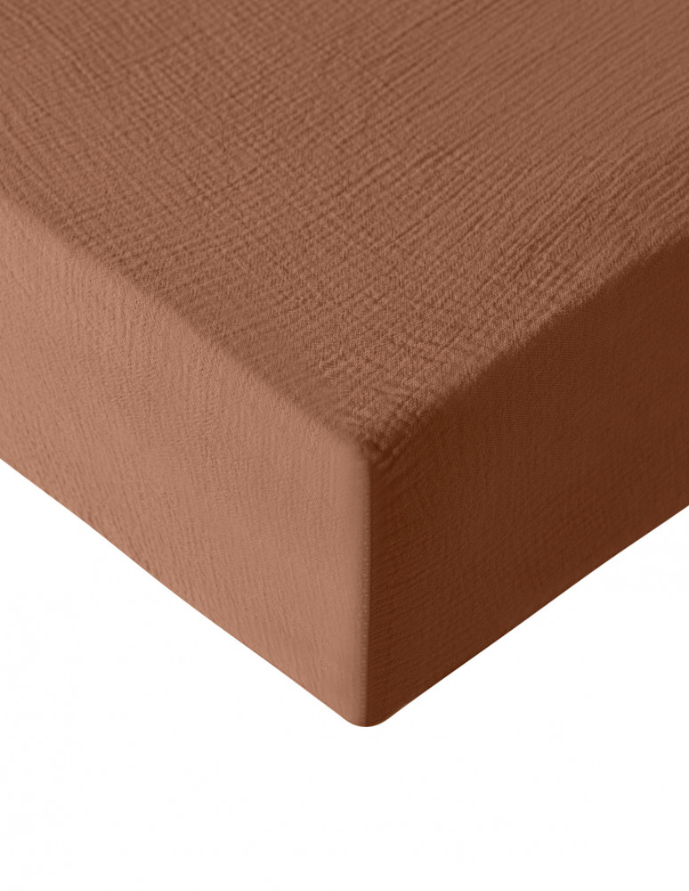 Drap housse en gaze de coton bonnet...