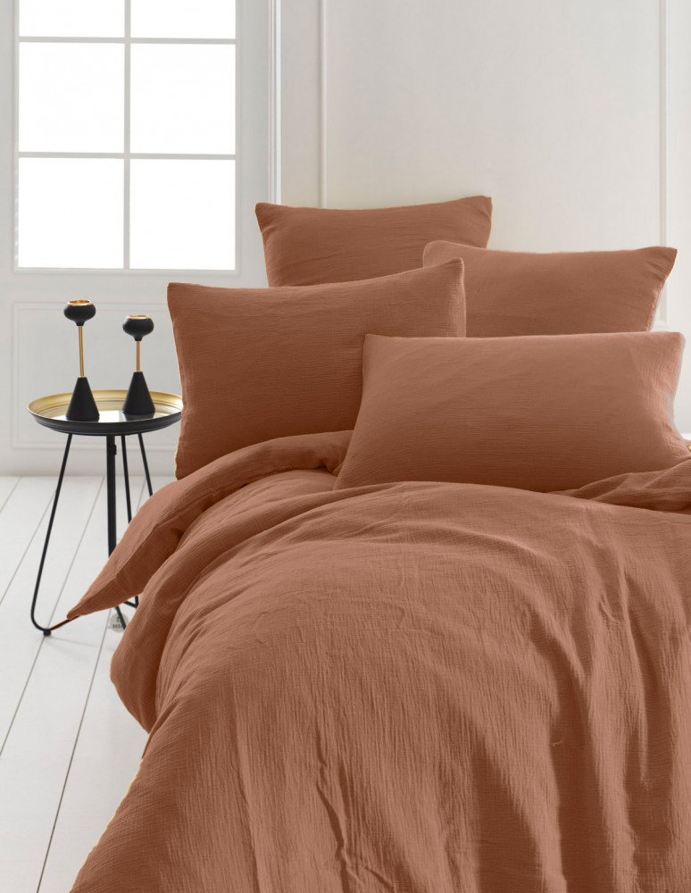 Drap housse en gaze de coton bonnet...