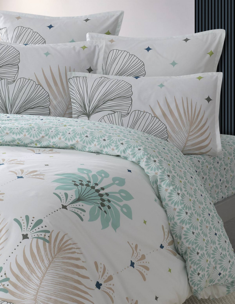 Lot de 2 taies d'oreillers en percale...