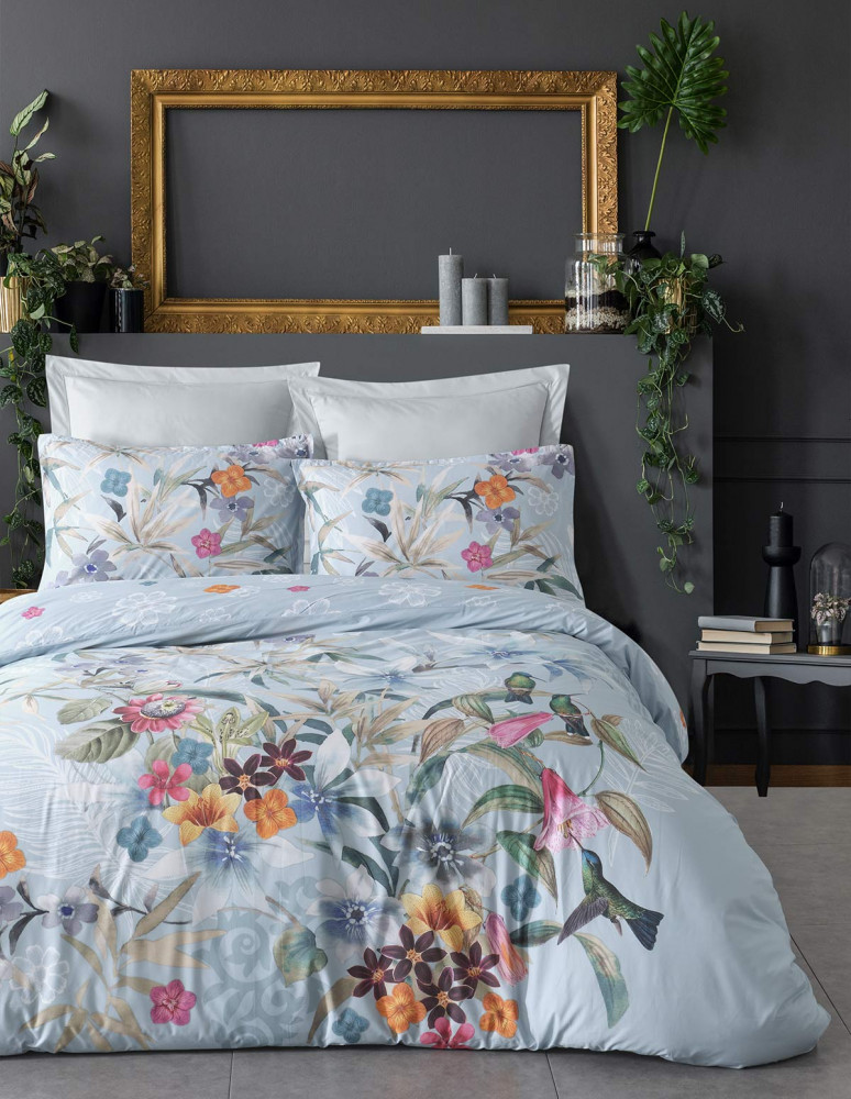 Drap housse en percale de coton...