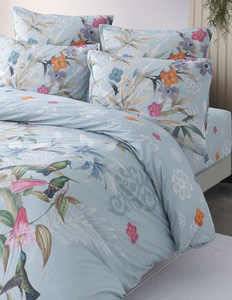 Drap housse en percale de coton...